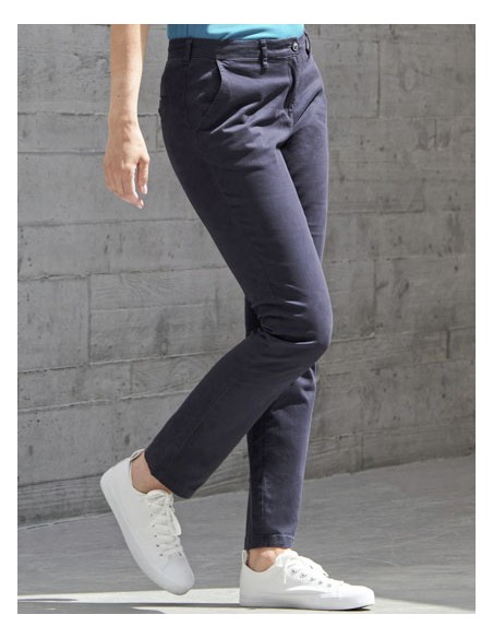 HEN-H651-Ladies Stretch Chino 2